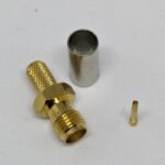 SMA (F) Crimp Type Bulkhead LMR200 / RG174