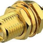 SMA (M) Crimp Type Bulkhead LMR100 / RG174